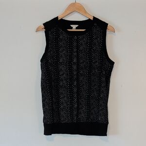Calvin Klein Black Sleeveless Shell